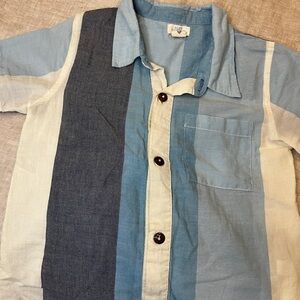 Blue Striped Kids Shirt